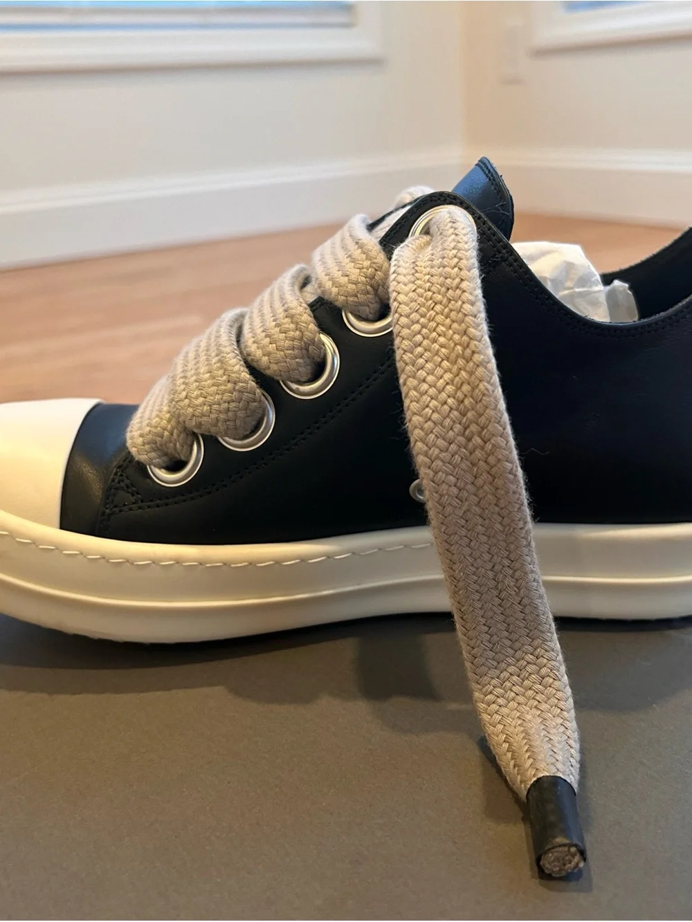 Rick Owens Jumbo Lace Low-top